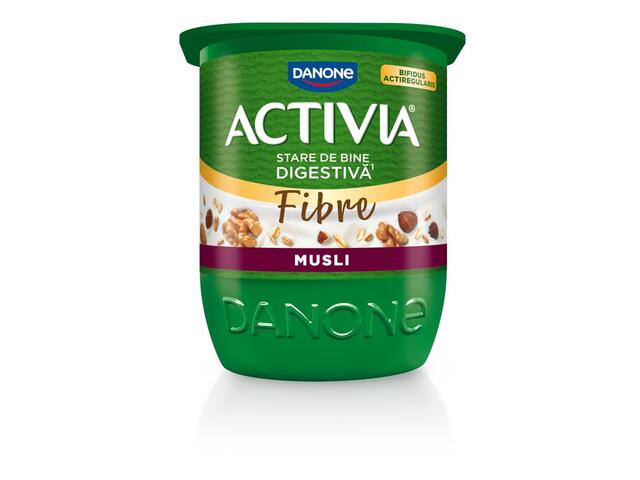 Iaurt cu musli din cereale integrale Activia 3.1% grasime 125 g Danone
