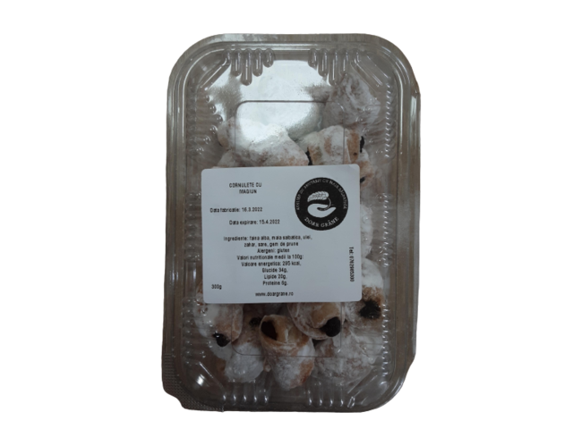 Cornulete fragede cu magiun de prune 300g