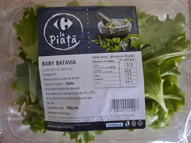 Salata Baby Batavia Carrefour La Piata 100 g