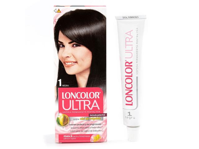 Vopsea de par Loncolor Ultra Nr. 1 negru, 100 ML