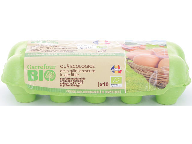 Oua categoria M*ECO Carrefour BIO caserola biodegradabila 10 buc