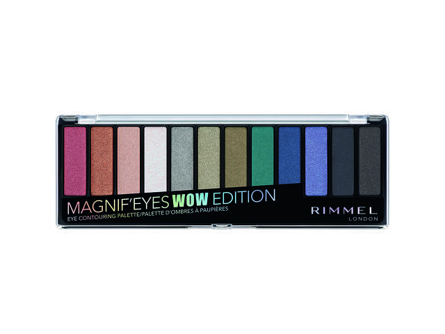 Paleta de farduri Rimmel Magnif'Eyes - 006 Wow Edition, 14,2 g