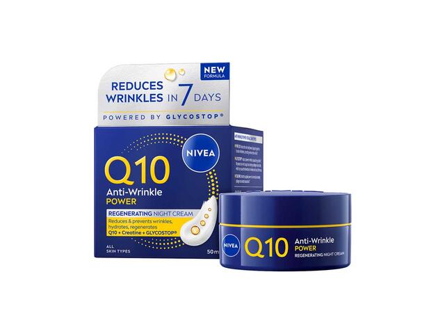 Crema de noapte anti-rid regeneratoare NIVEA Q10 POWER  - 50ml