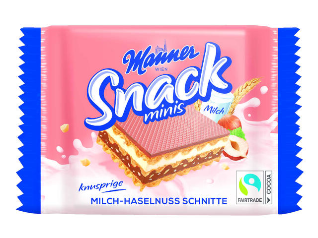 Manner Napolitana Snack Minis Milch-Haselnuss 25g