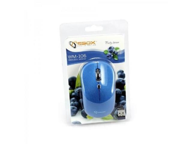 Mouse Wireless SBOX WM-106, Albastru