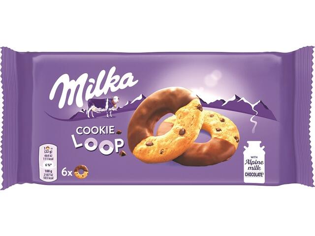 Milka Fursecuri cu bucatele de ciocolata 132g