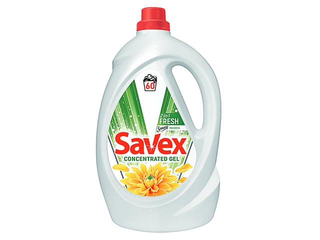 Detergent automat lichid Savex 2in1 Fresh 3.3L, 60 spalari