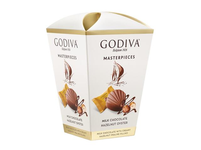 Godiva Masterpieces Flowerbox ciocolata cu lapte si alune 117g