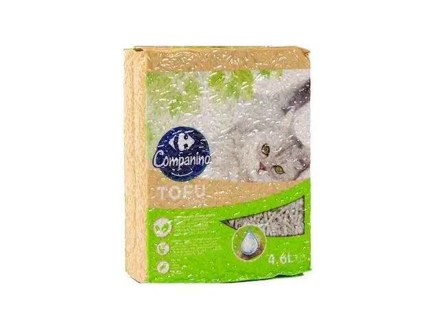 Asternut tofu pentru pisici Carrefour, aroma de lapte, 4.6L