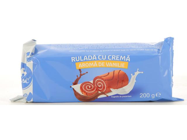 Rulada cu crema de vanilie 200 g Carrefour