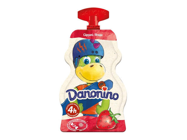 Iaurt cu piure de capsuni Danonino, 70 g