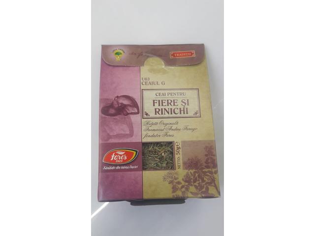 Ceaiul G – ceai pentru fiere și rinichi, U63, ceai la pungă (rețetă originală Andrei Farago)