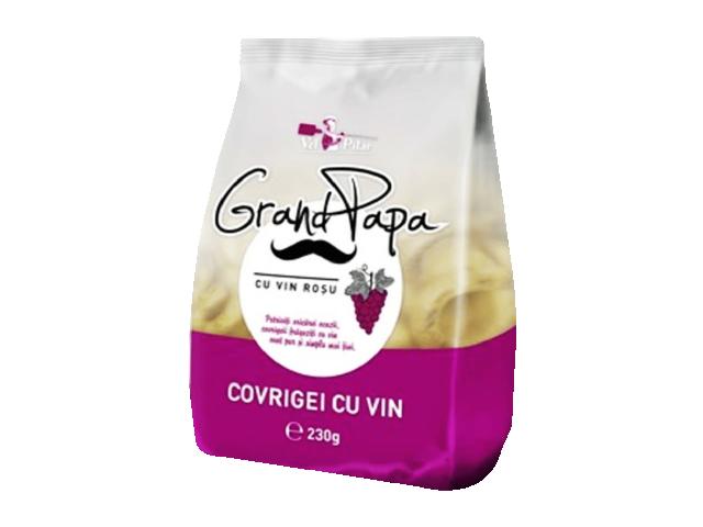 Covrigei sarati cu vin rosu Grand Papa, 230 g