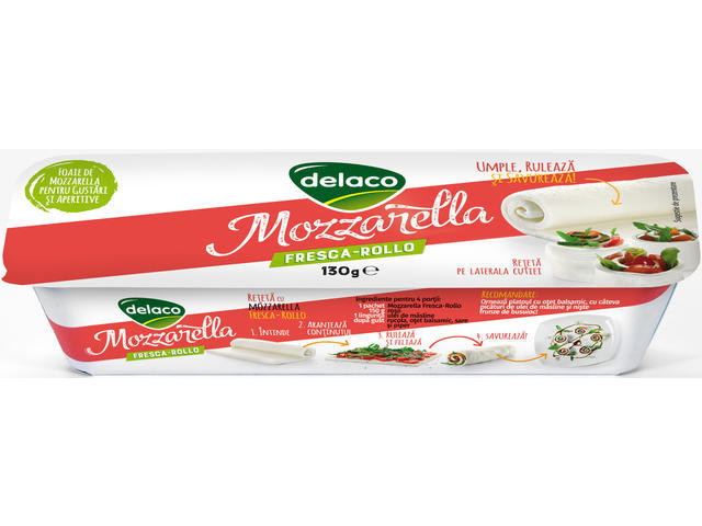 Mozzarella Fresca Rollo Delaco 130g