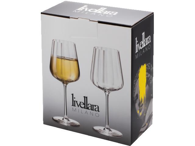 Set 2 pahare vin alb Livellara, 31 cl