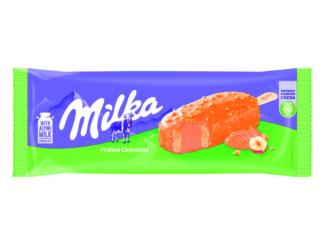 Inghetata Cu Ciocolata Si Praline Milka 90Ml