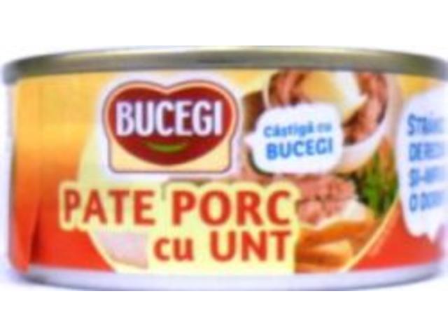 Bucegi Pate porc cu unt 120 g