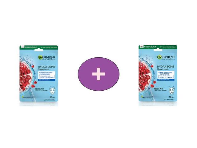 Masca De Fata Servetel Cu Rodie Pentru Piele Deshidratata Garnier, Al 2-lea -70%