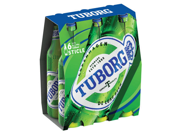 Tuborg Bere Blonda 6X0.33L Sticla