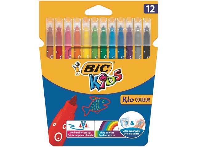 Markere colorate ultralavabile 12 buc Bic