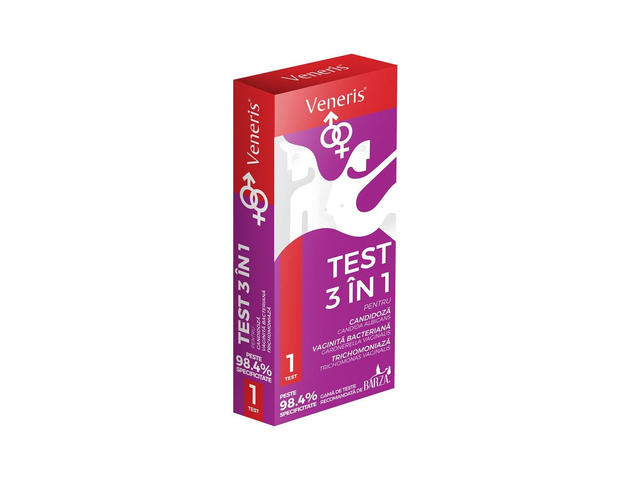 Test 3 în 1 unisex Veneris, 1 test, Biotech Atlantic USA