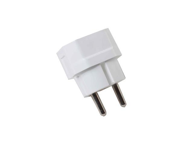 Adaptor Euro Gebro, 2 posturi, Alb