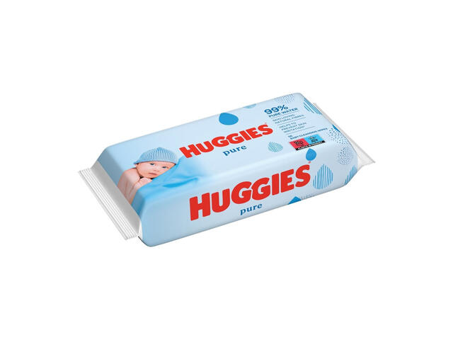 Servetele umede Huggies Pure, 56 buc