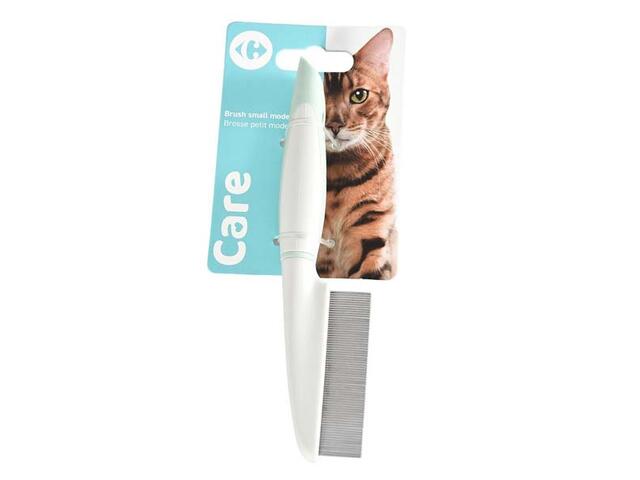 Pieptene cu peri de metal Carrefour Care, Alb/Gri