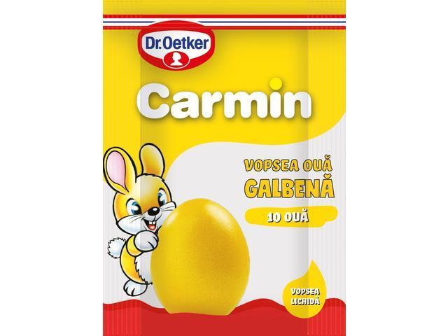Vopsea galbena pentru 10 oua Carmin Dr. Oetker