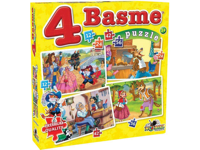 Puzzle set 4 basme 12/24/42/56 pcs Noriel