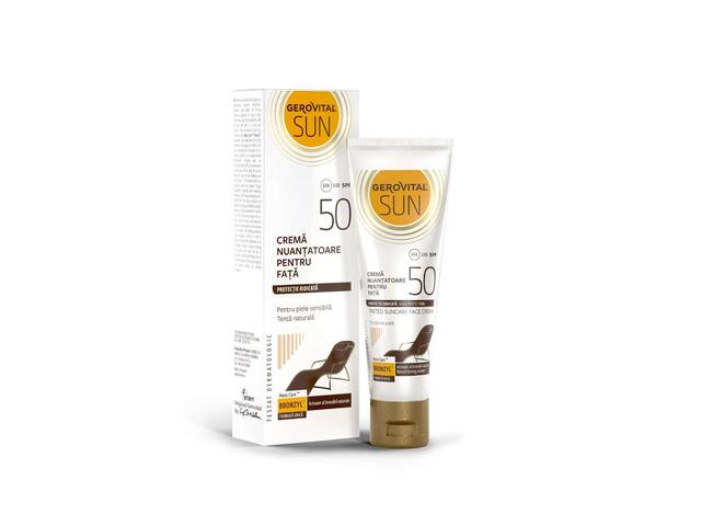 Gerovital Sun Crema nuantatoare pentru fata SPF 50 50ml