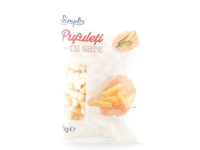 Pufuleti cu sare, Simpl, 85g