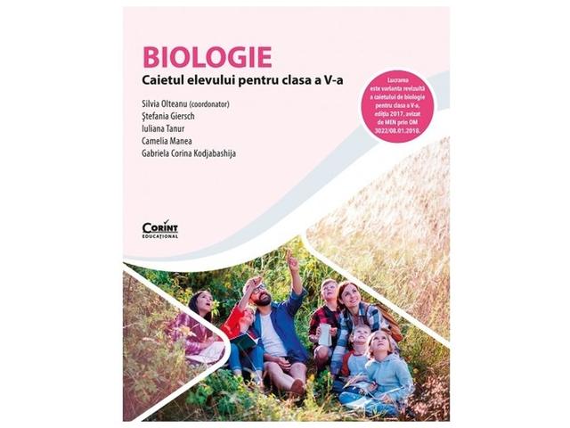 Biologie. Caietul elevului pentru clasa a V-a