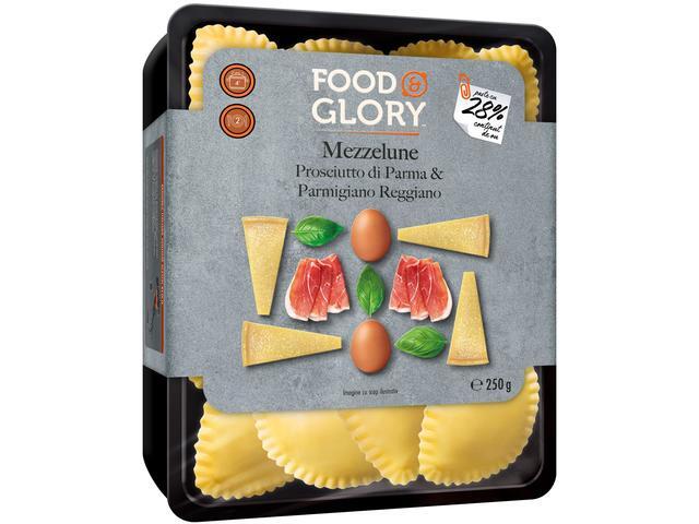 Food & Glory, Paste cu ou, umplute cu prosciutto di parma si branza parmigiano reggiano 250g