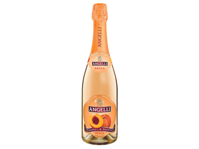 Vin spumant roze dulce Angelli, Cocktail de piersici 0.75 l