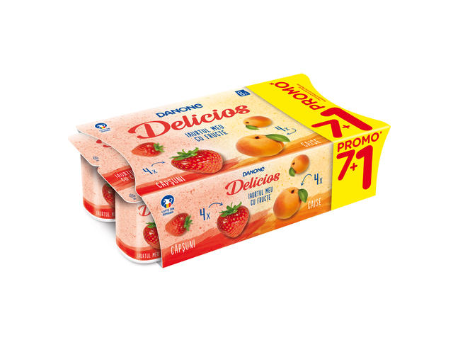 Iaurt Delicios capuni caise 8x125g Danone