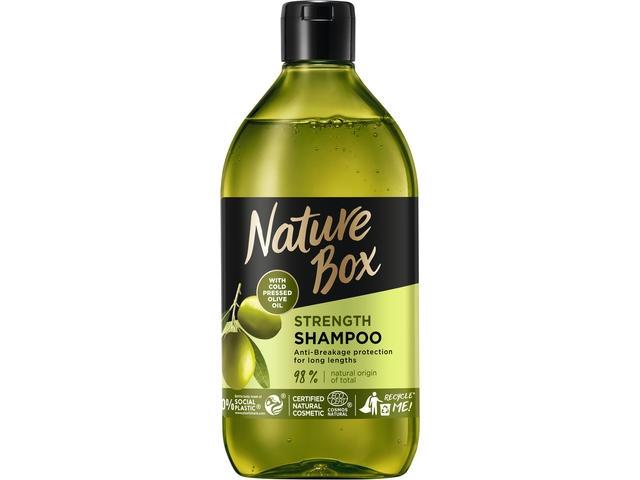 Sampon Nature Box, Pentru Par Lung, Cu Ulei De Masline, 385Ml