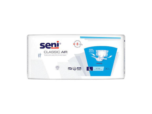 Scutece pentru adulti Seni Classic Air Large, 30 bucati