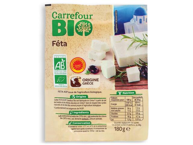 BRANZA FETA BIO 180G CRF