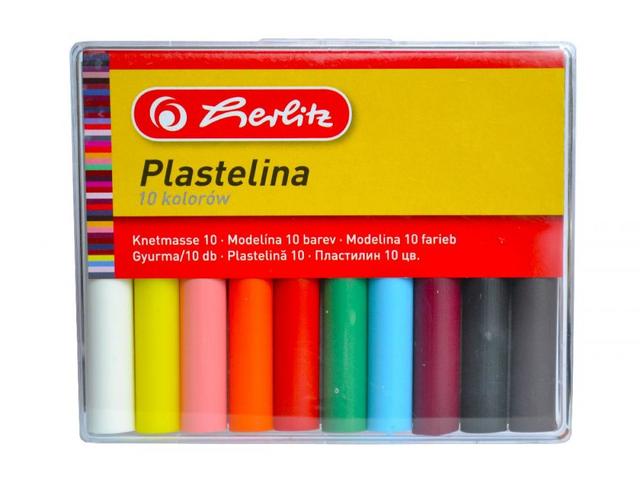 Plastilina Herlitz, 10culori/set