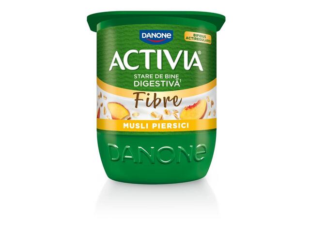 Iaurt, cu Bifidus, musli piersici 125g Activia