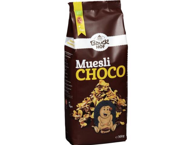 Muesli cu ciocolata neagra, fara gluten, Bauck Hof 300 g