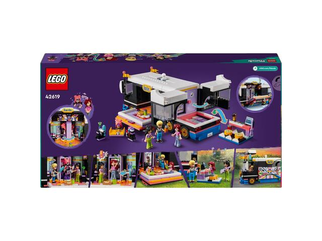 LEGO® Friends - Autocar de turneu pentru staruri pop (42619)