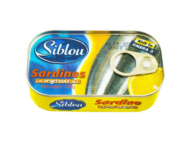 Sardine in ulei vegetal Siblou 125g