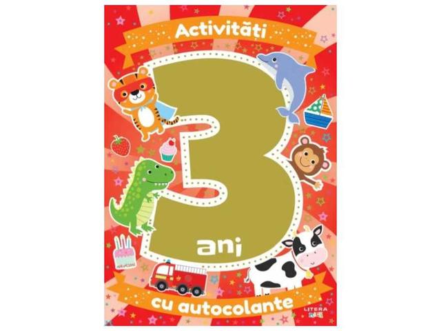 Activitati cu autocolante la 3 ani