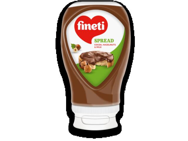 Fineti, Crema tartinabila cu cacao, 
alune de padure si lapte 380g.