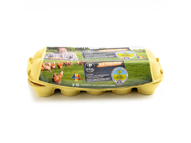 Oua Proaspete, M Filiera Calitatii Carrefour La Piata 10 Bucati