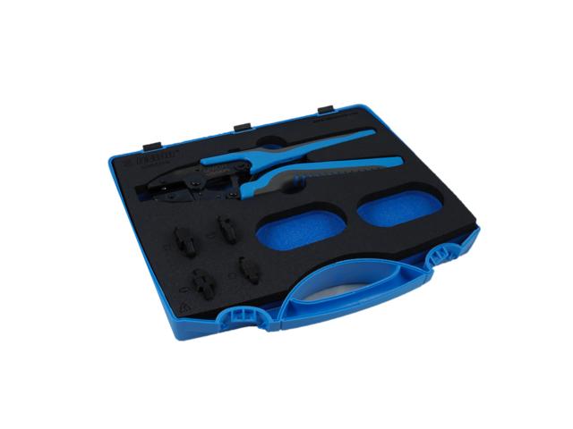 Set de clesti Unior cu parghie pentru sertizare, falci de rezerva pentru terminale izolate si neizolate