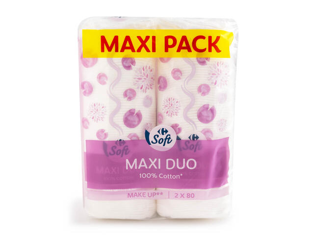 Dischete Demachiante Ovale Carrefour 2X80Buc