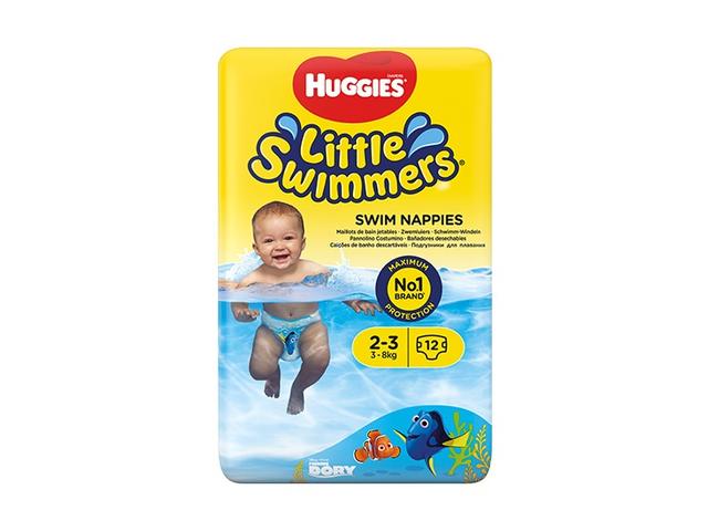 Scutece Pentru Apa Huggies,Little Swimmers (Nr 2-3) 12 Buc, 3-8 Kg